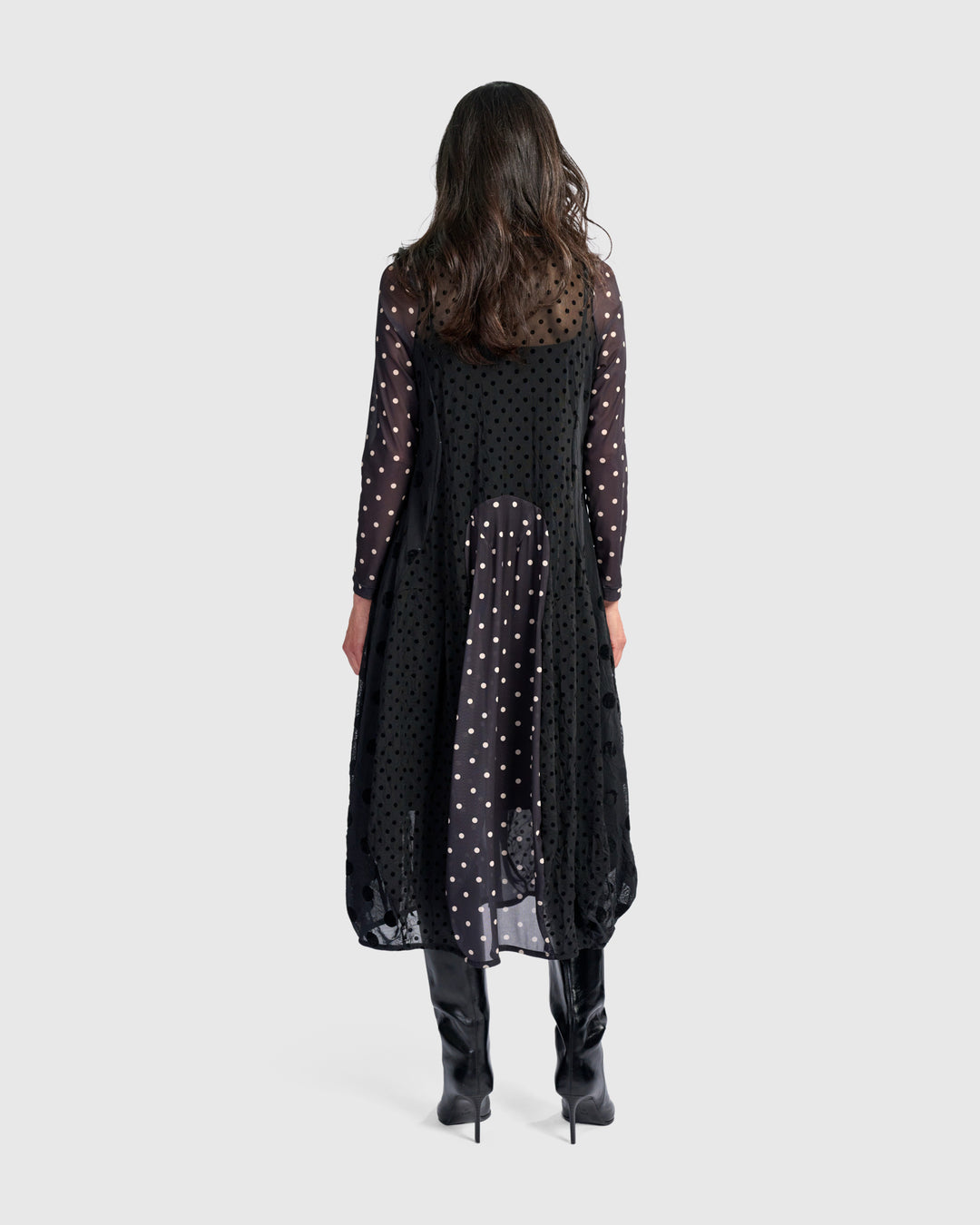 Dottie Jolie Dress, Black/White