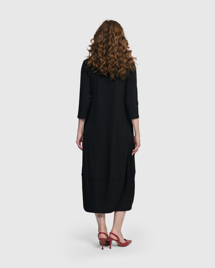 Villanelle Cocoon Dress, Black