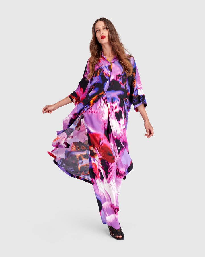Reiko Shirtdress, Orchid
