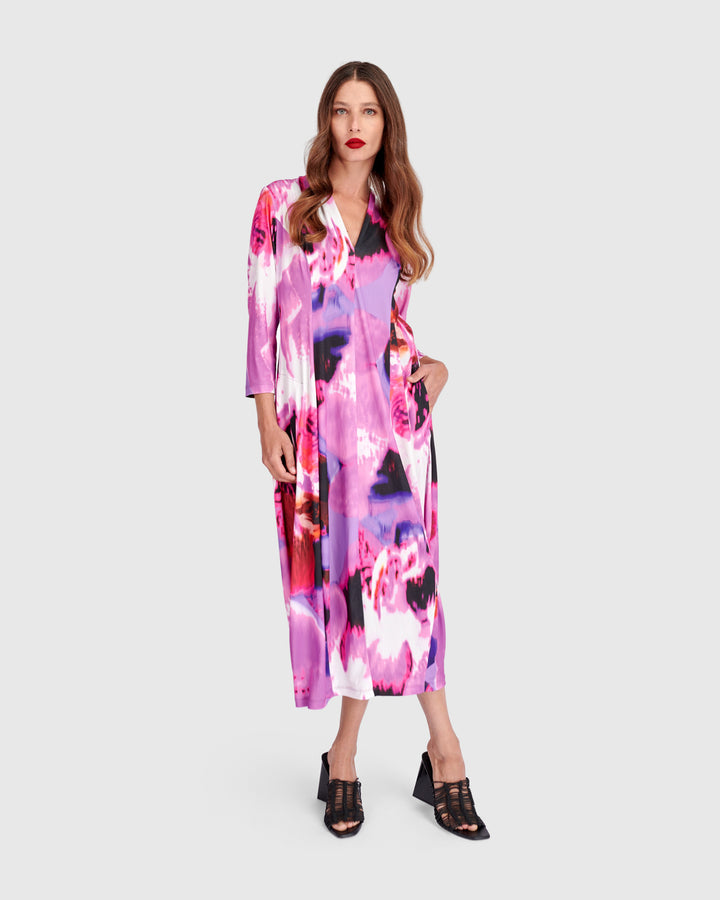 Gekko Cocoon Dress, Orchid