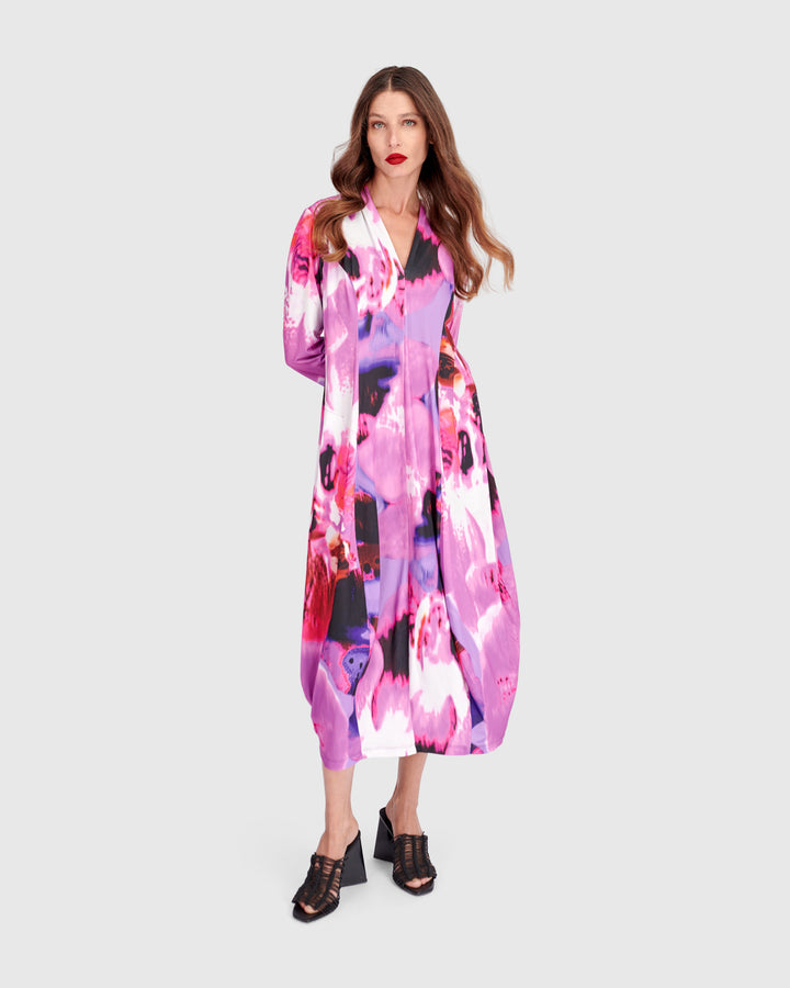 Gekko Cocoon Dress, Orchid