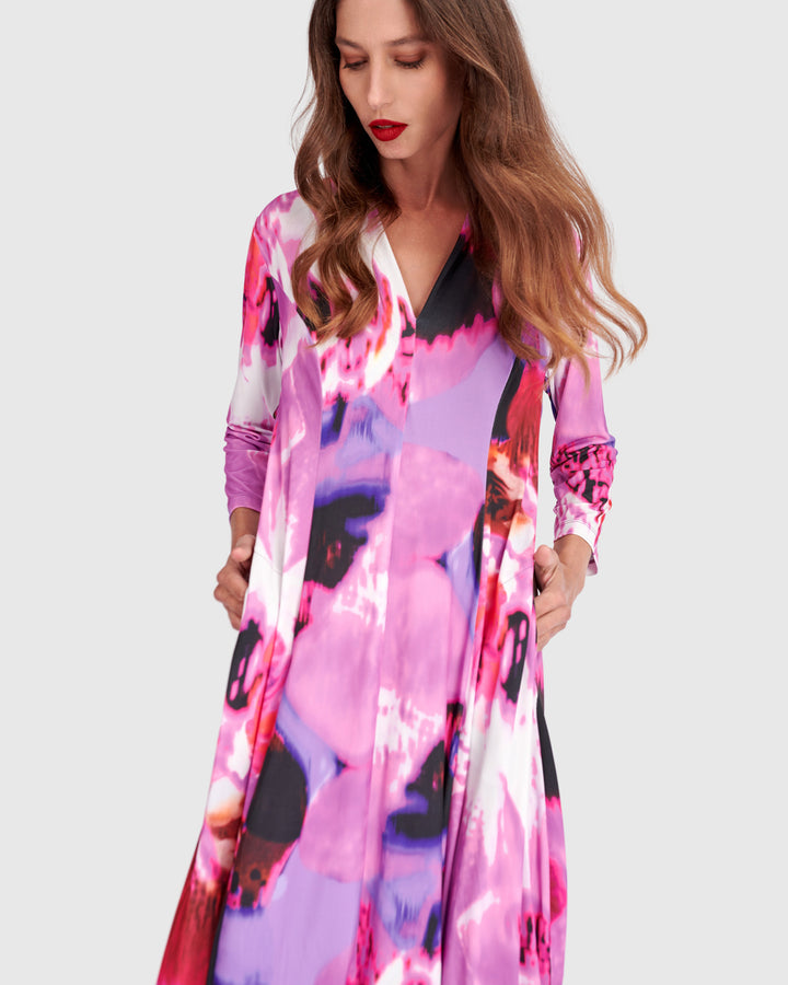 Gekko Cocoon Dress, Orchid