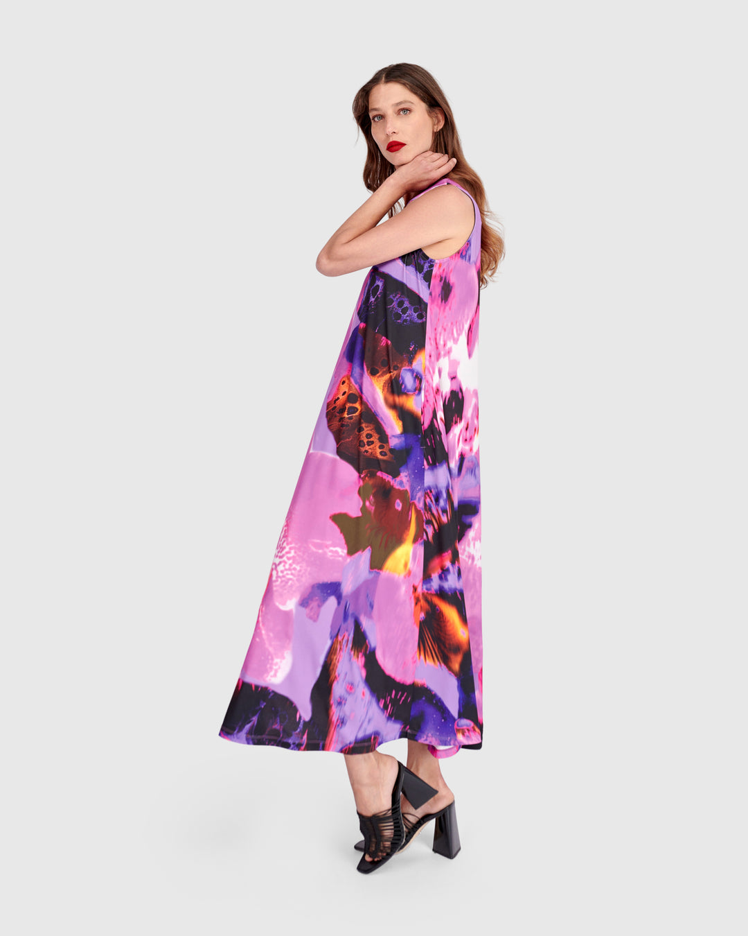 Yami Sleeveless Dress, Orchid
