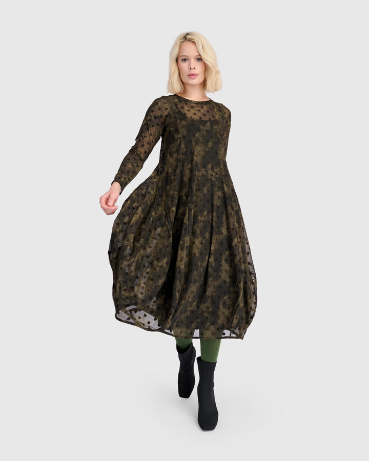 Bramble Mesh Cocoon Dress, Antique