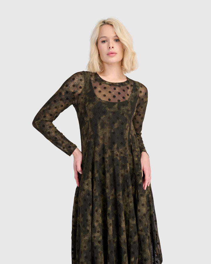 Bramble Mesh Cocoon Dress, Antique