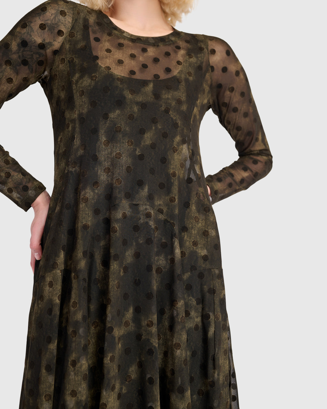 Bramble Mesh Cocoon Dress, Antique
