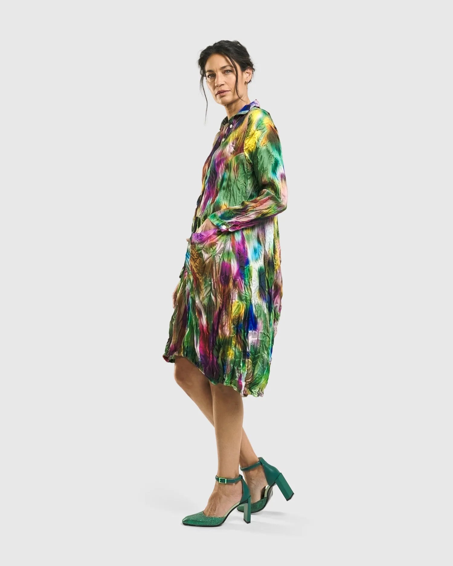 Aurora Wonderful Pocket Dress, Watercolor
