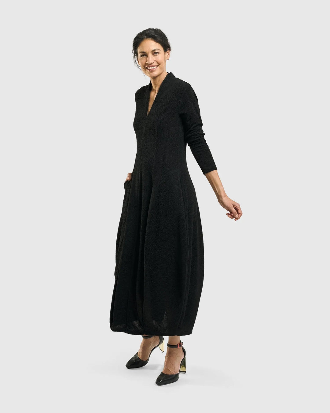 elvira black dress Bardot Elvira Halter Maxi Dress Black