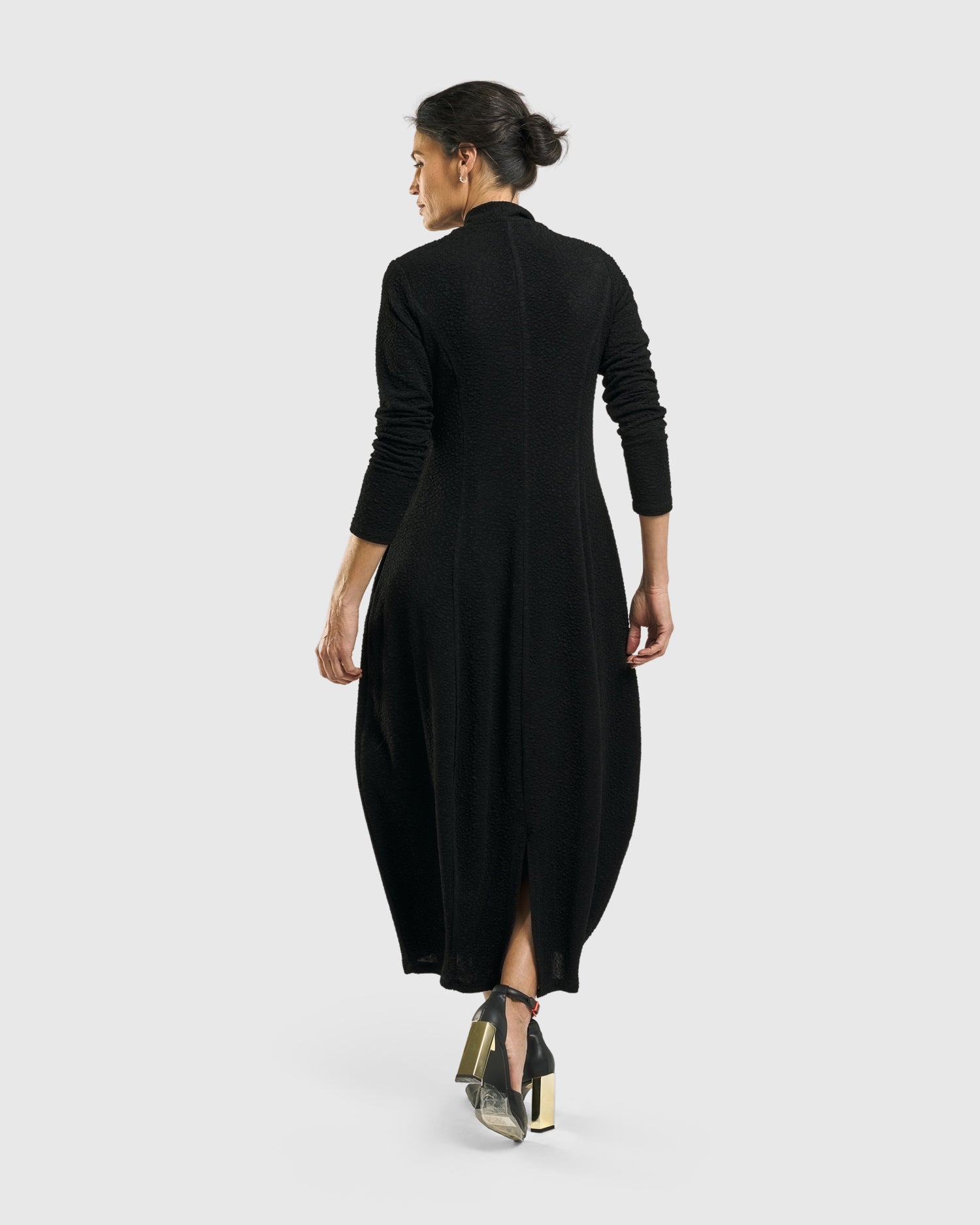 Elvira Cocoon Dress, Black – Alembika U.S.