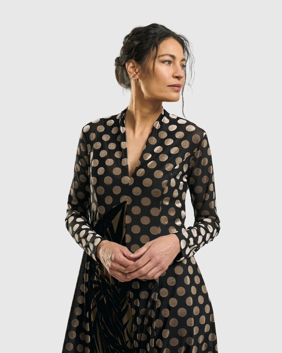 Alembika Dress -  Athena Relaxed Cocoon Dress, Net FINAL SALE ITEM