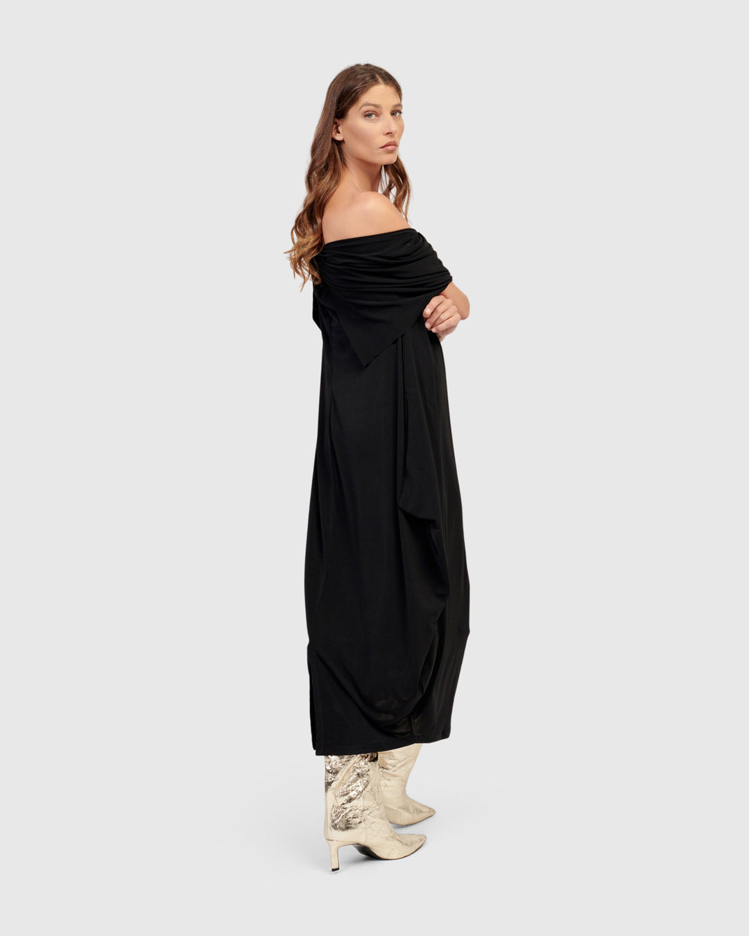 alsace maxi dress black Astoria Long Sleeve Maxi Dress