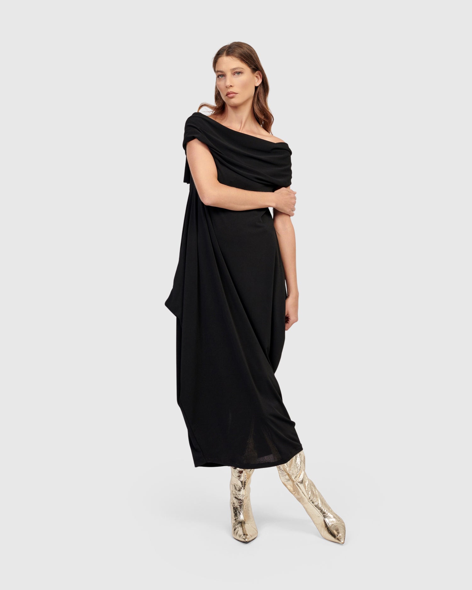 Savoir Maxi Dress, Black – Alembika U.S.