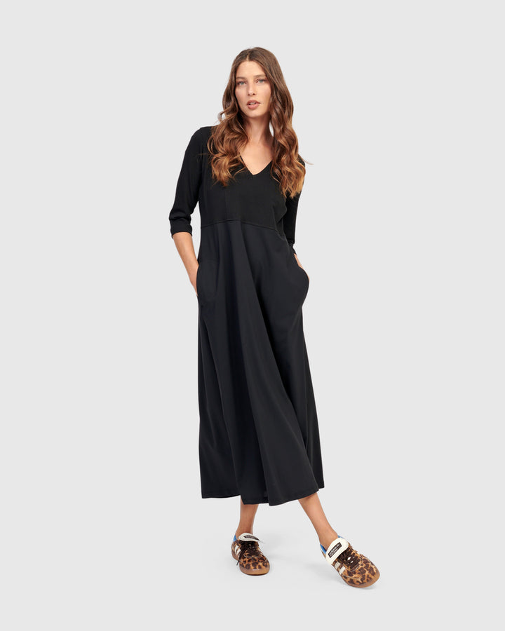 Rossellini Maxi Dress, Black