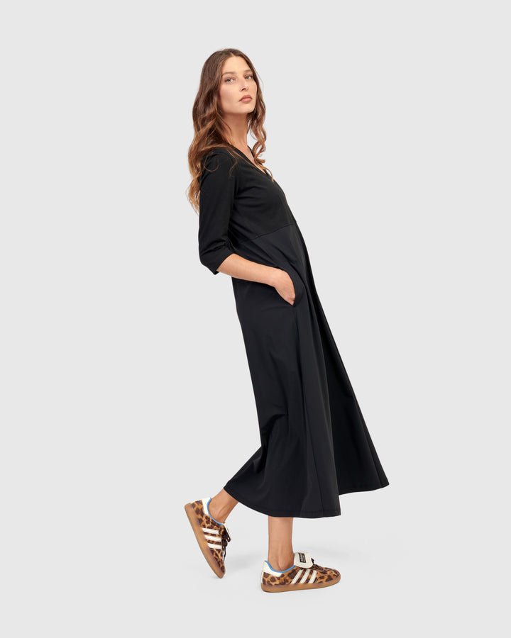 Rossellini Maxi Dress, Black