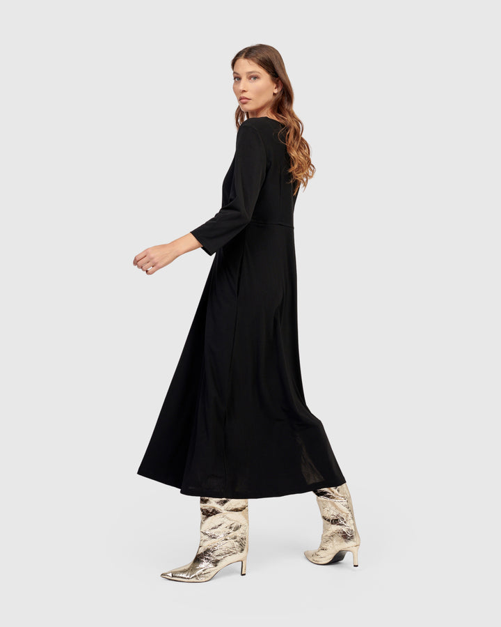 Rossellini Maxi Dress, Black