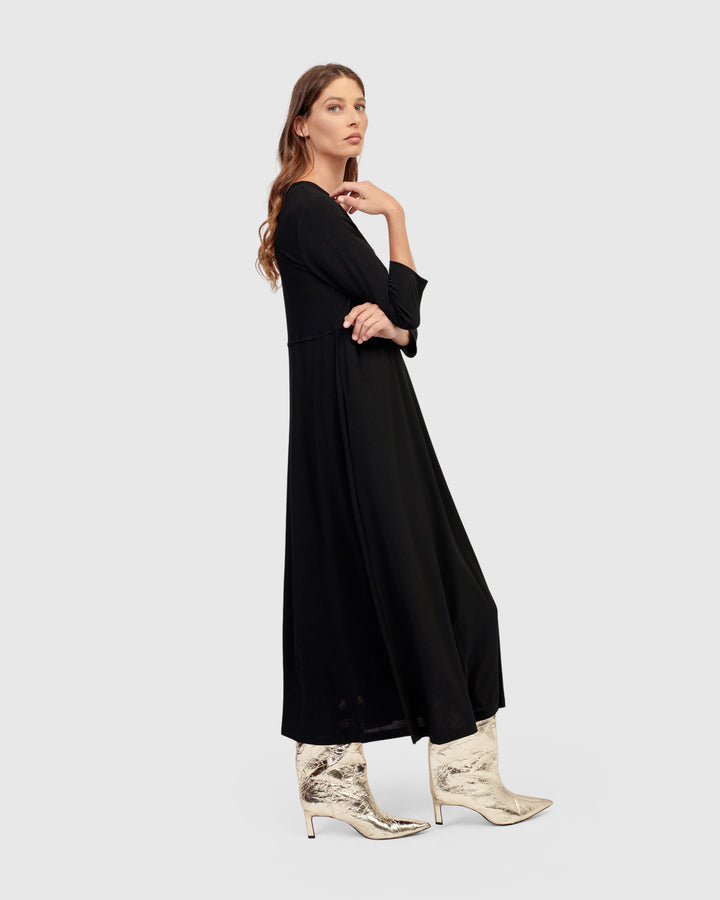 Rossellini Maxi Dress, Black