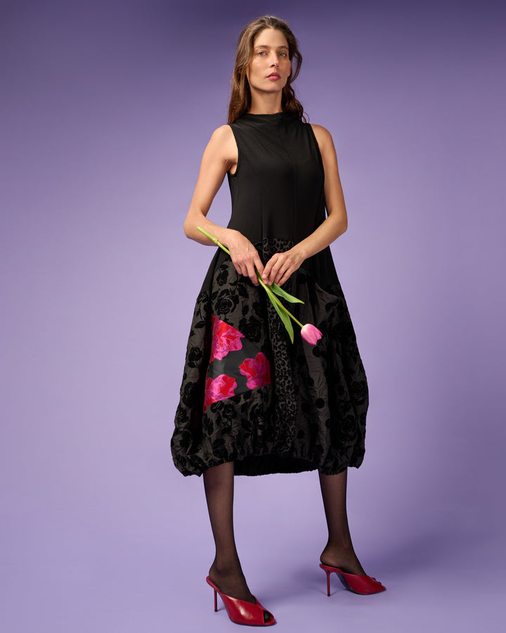 Bijou Wonderful Dress, Black Mix