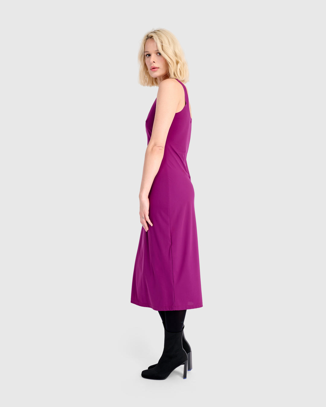 Essential Slip Dress, Fuchsia