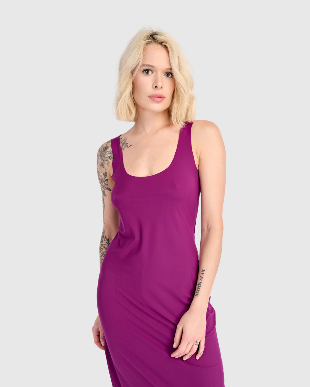 Essential Slip Dress, Fuchsia