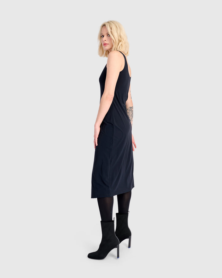 Essential Slip Dress, Black