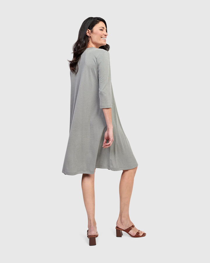 Essential Relaxed Short Sleeve Dress, Saladine