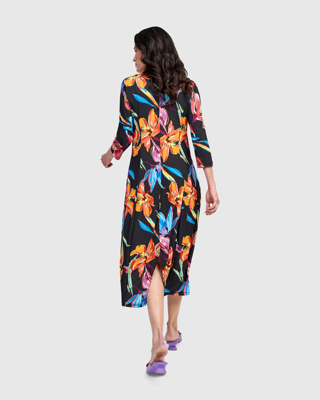 Hibiscus Cocoon Dress, Bloom