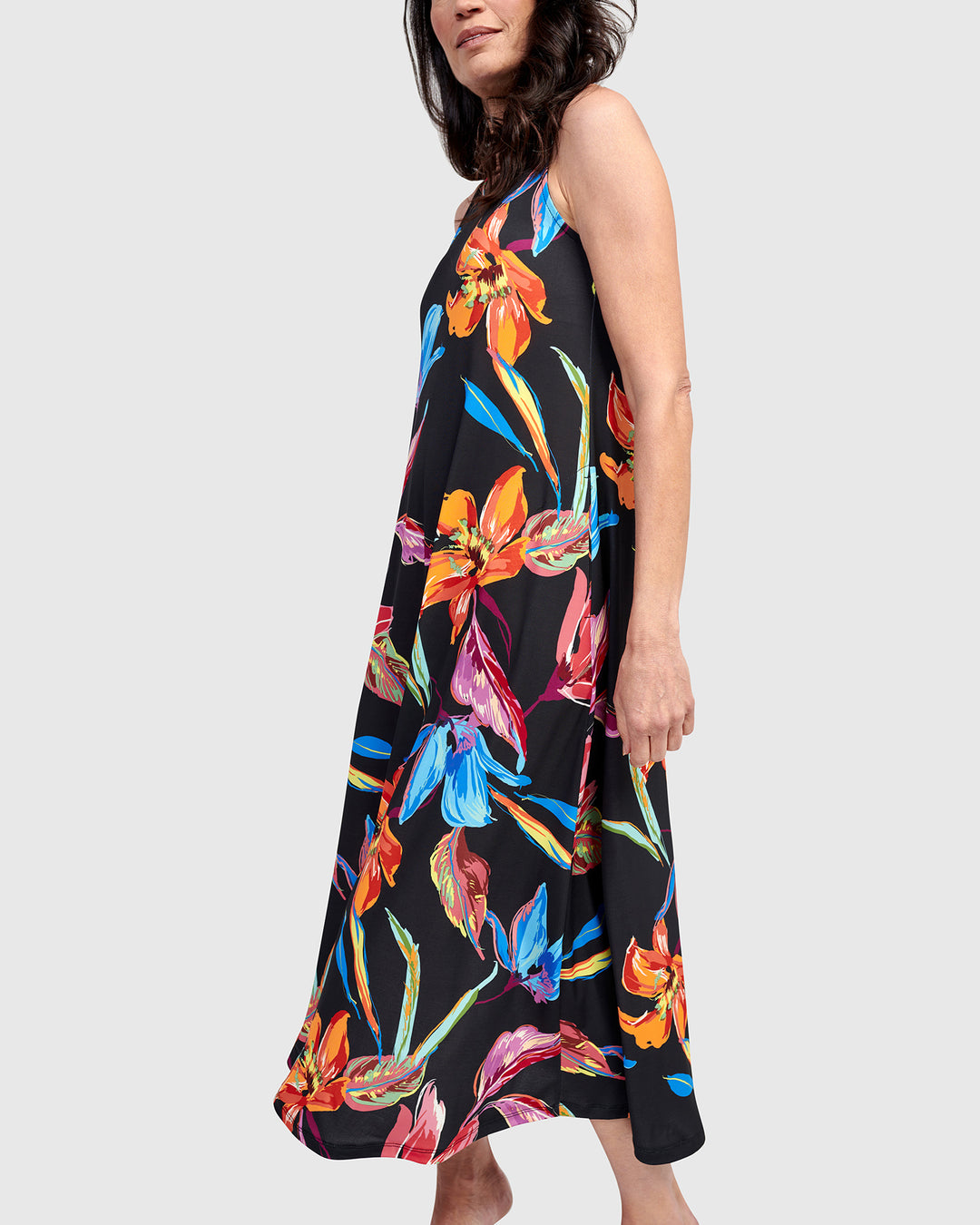 Palm Springs Sleeveless Dress, Bloom