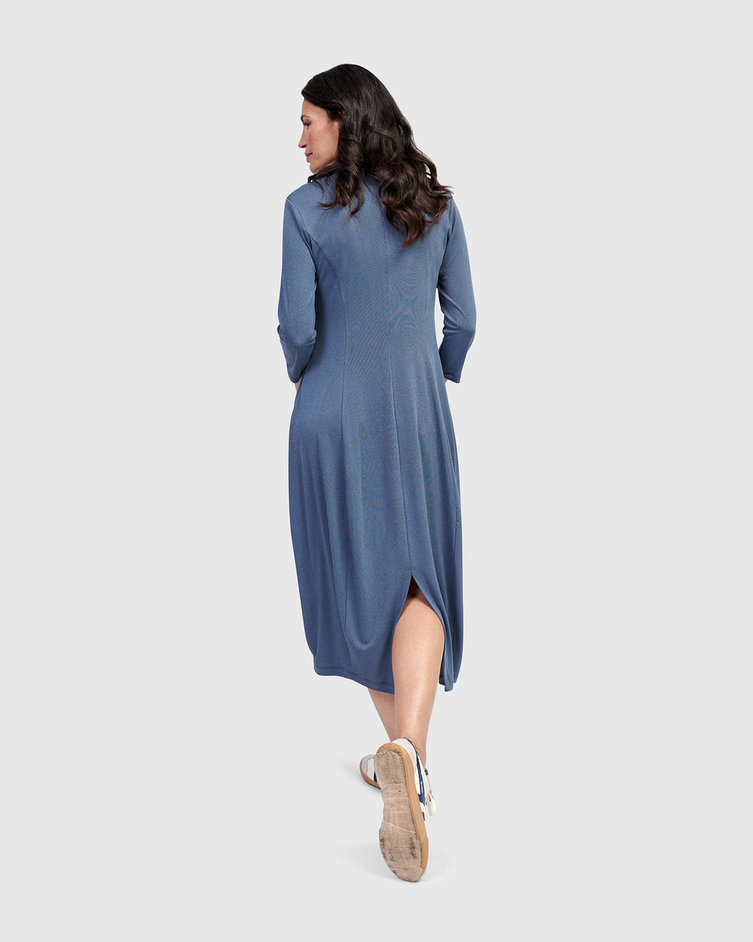 Essential Cocoon Dress, Blue Mist