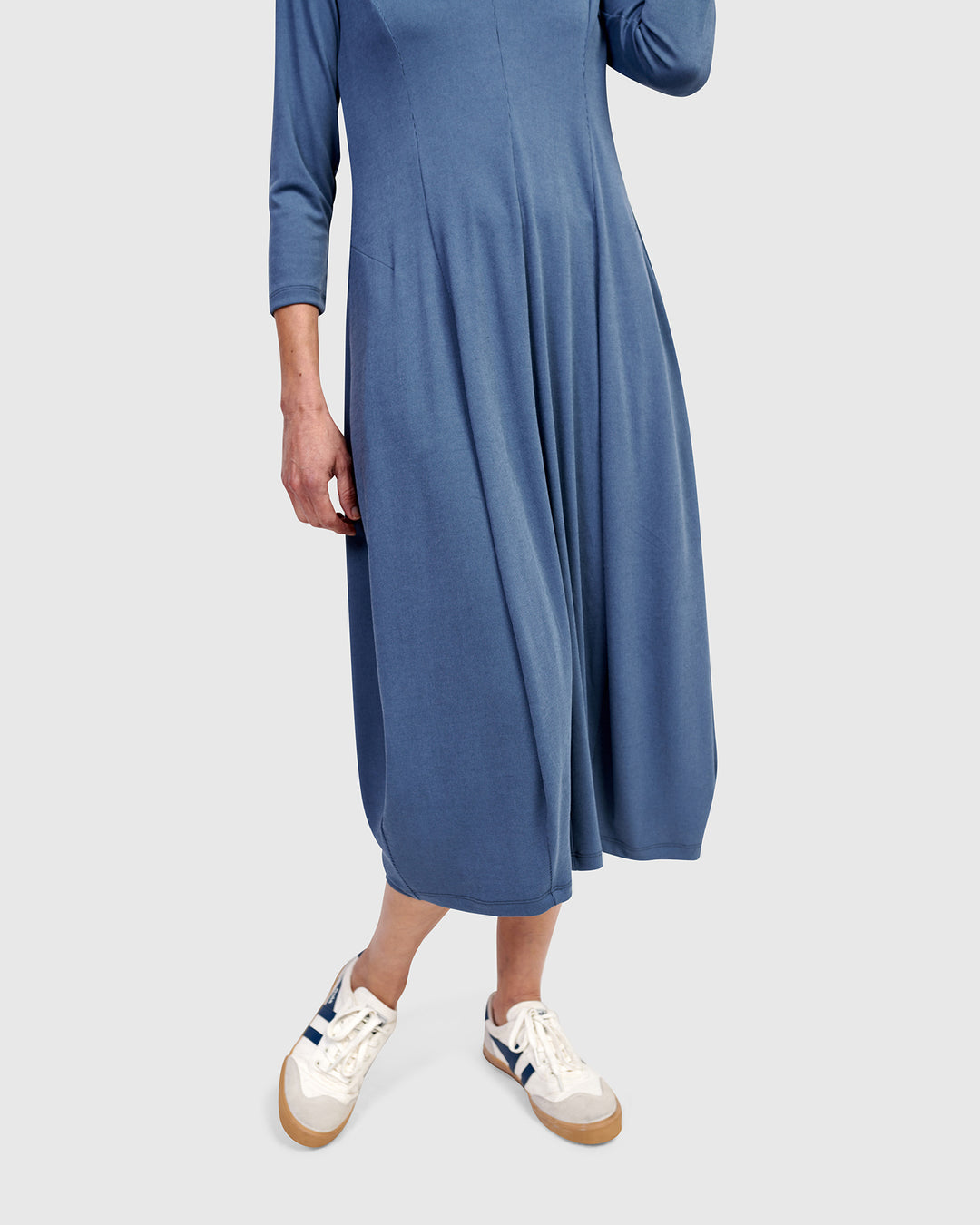 Essential Cocoon Dress, Blue Mist