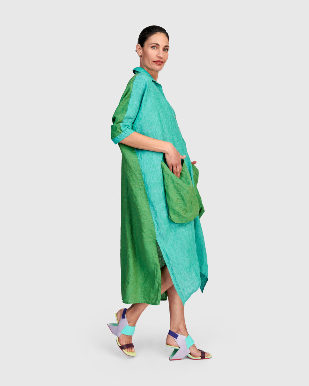 linen tropical dress Off-White Floral Insects Maxi Dress FARM Rio