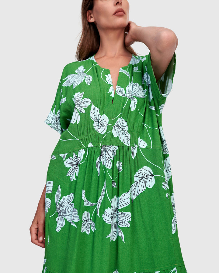 Tidepool Maxi Dress, Waterlilly