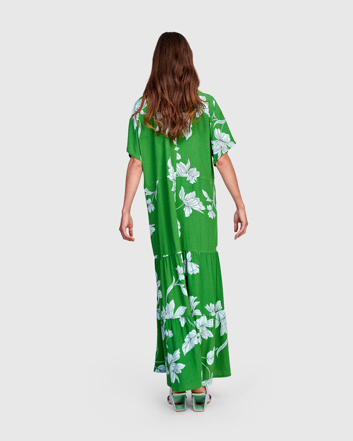 Tidepool Maxi Dress, Waterlilly