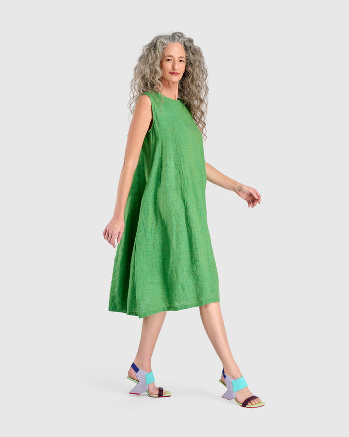 Linen Swing Dress, Mojito