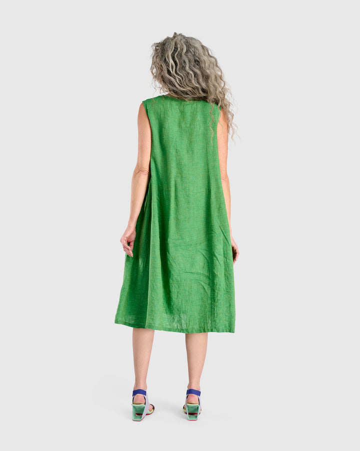 Linen Swing Dress, Mojito