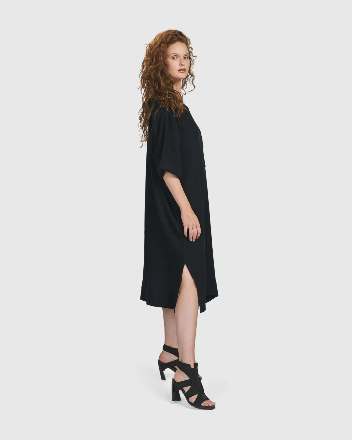 Oasis T Shirt Dress Black