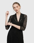 Artemis Cocoon Dress, Black