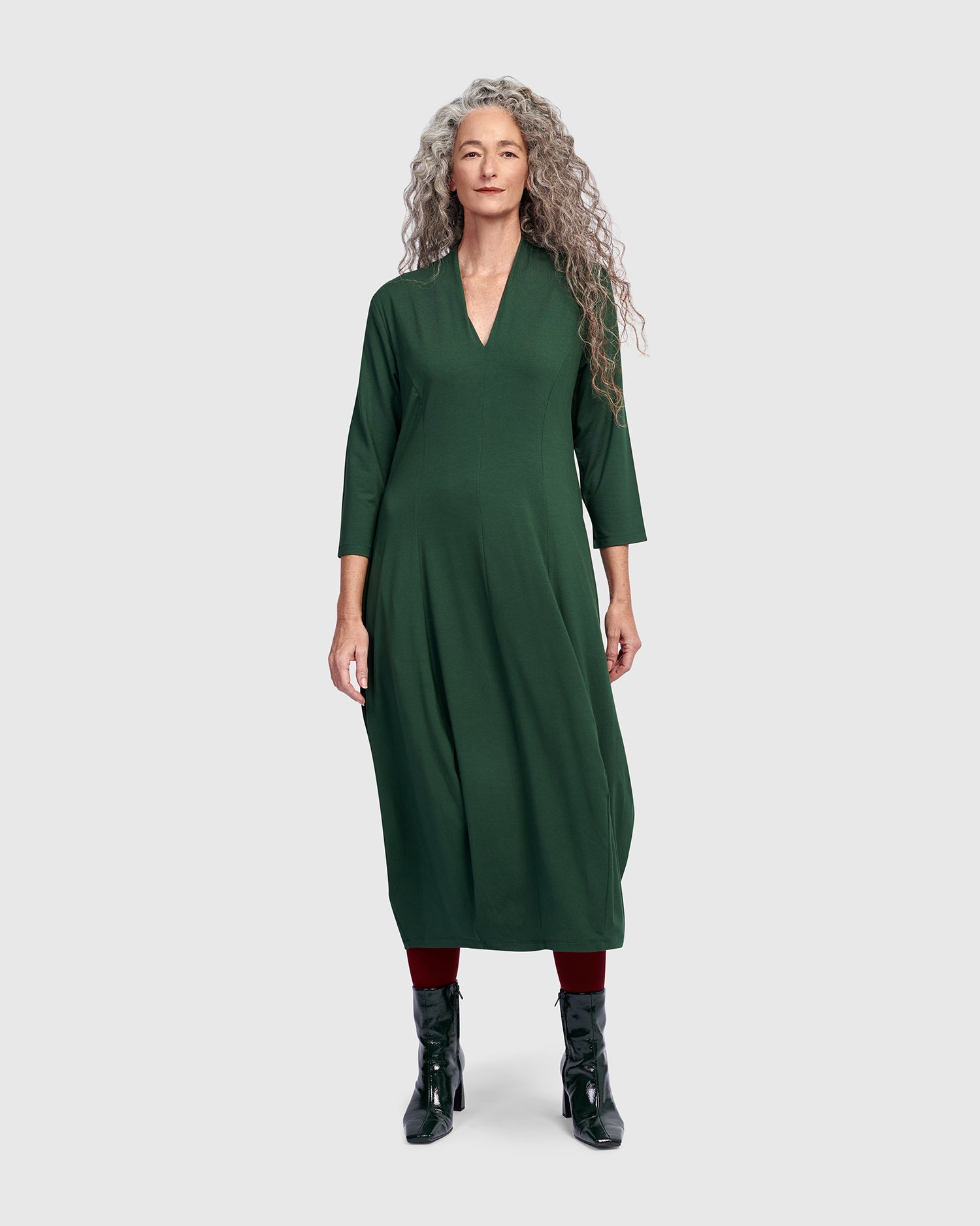 Essential Cocoon Dress, Jungle – Alembika U.S.