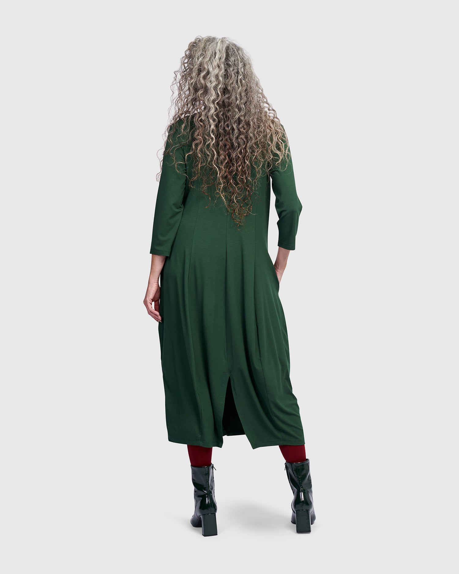 ワンピース pooco color nep Vneck cocoon dress Essential Cocoon Dress, Jungle – Alembika U.S.