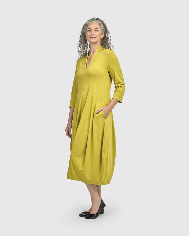 Essential Cocoon Dress, Lime