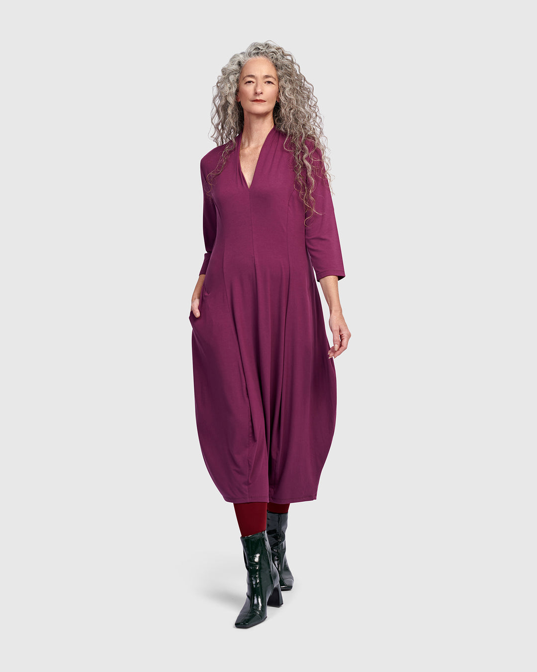 cocoon midi dress Women's Morienne Cocoon Midi Dress Black S/M/L/XL/XXL MEAN BLVD