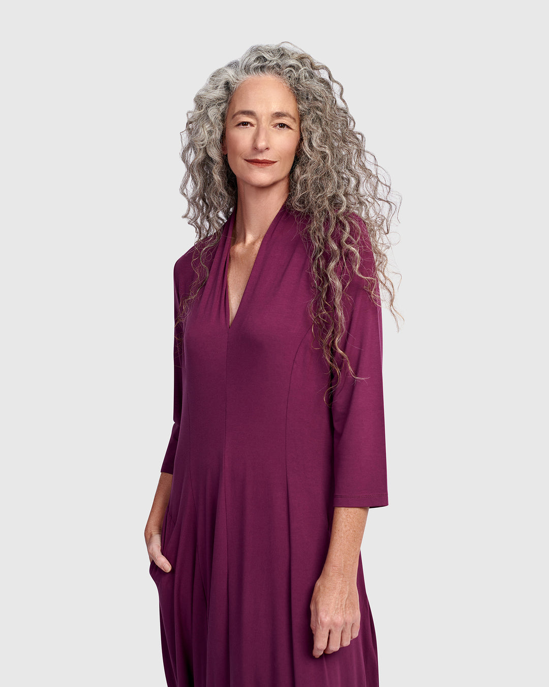 Essential Cocoon Dress, Sangria