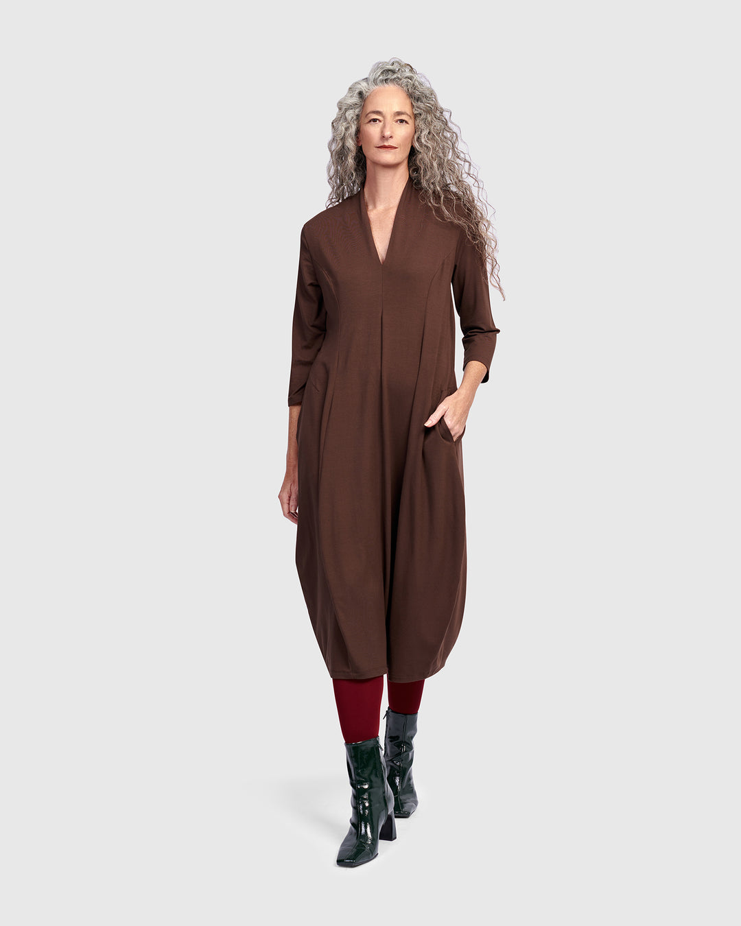 cocoon shirt dress Joseph Ribkoff Silky Knit Cocoon Dress Style 251146 Black / 8
