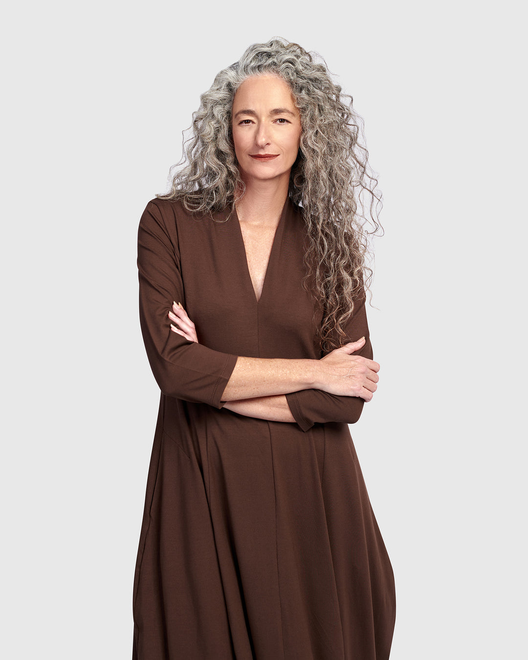 Essential Cocoon Dress, Umber