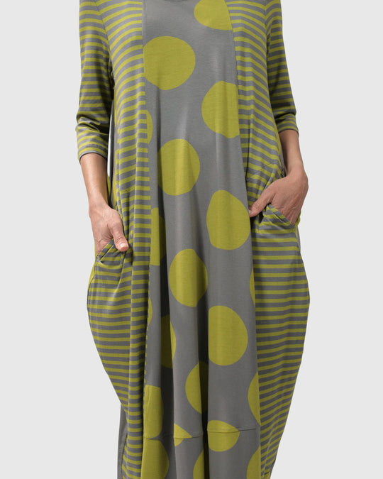 CITY SIZZLE MIDI DRESS LIME