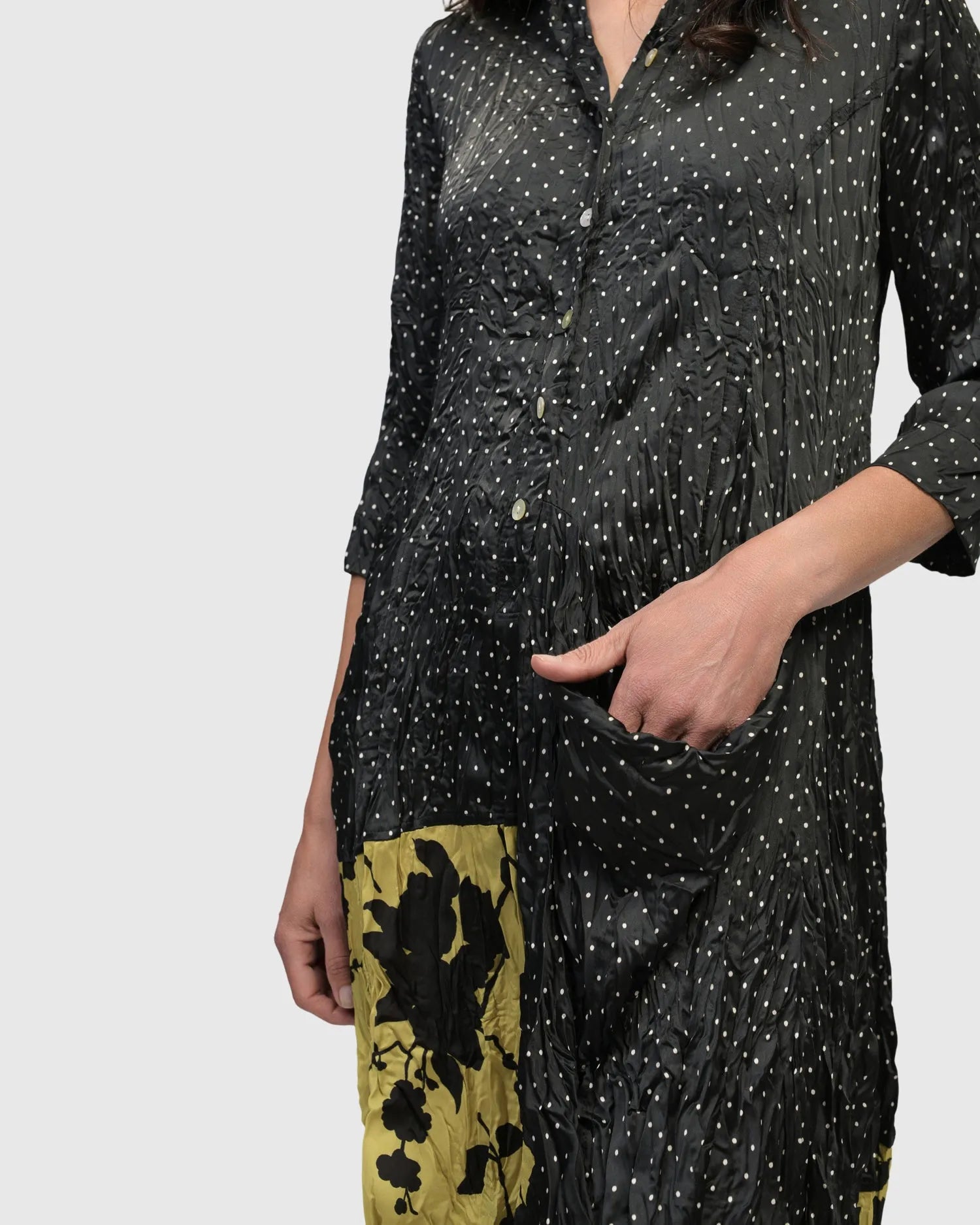 スカート ARMARIUM 'Livia' dress Amazon Leaf Belted Silk Dress | Marciano