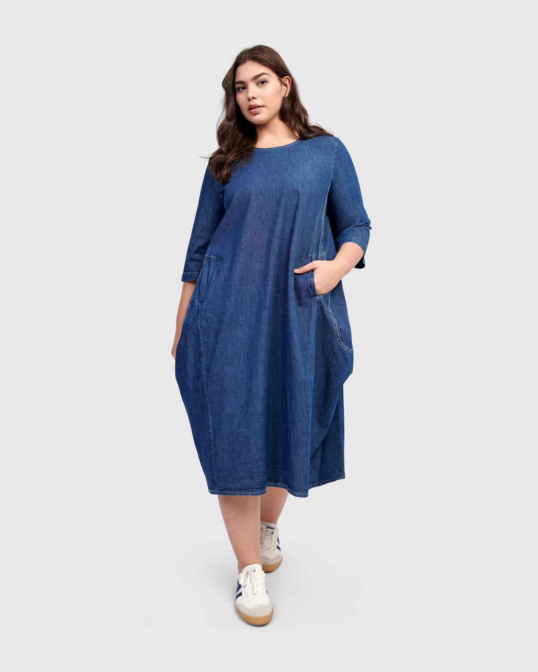 Liberty Oversized Shift Dress, Denim