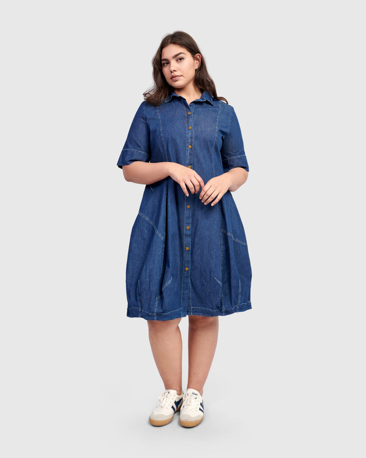 Barbie Wonderful Shirt Dress, Denim