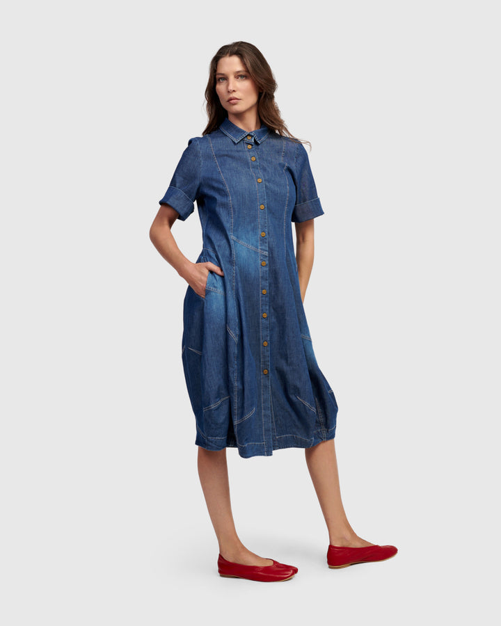 Barbie Wonderful Shirt Dress, Denim