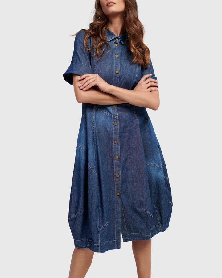 Barbie Wonderful Shirt Dress, Denim