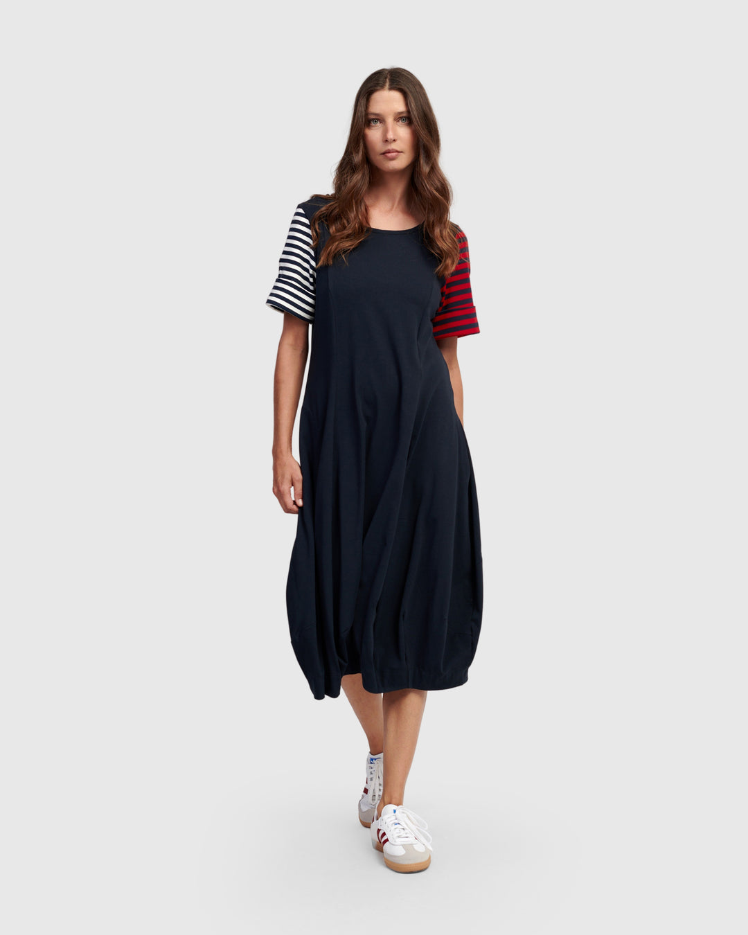 Saint Marie Crew Cocoon Dress, Navy